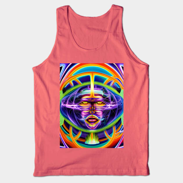 Hyper-dimensional Machine Guide Tank Top by TheThirdEye